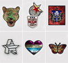 Manufacturer produces custom computer embroidery label color embroidery badge can be hot stick 