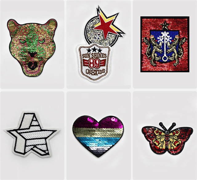 Manufacturer produces custom computer embroidery label color embroidery badge can be hot stick 