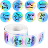 Hot Sell Transparency Stickers for Small Business Custom Own Brand Logo Rounded Sticker
