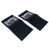 Custom Brand Name Logo Label Center Fold Neck Woven Tags Labels for Clothing