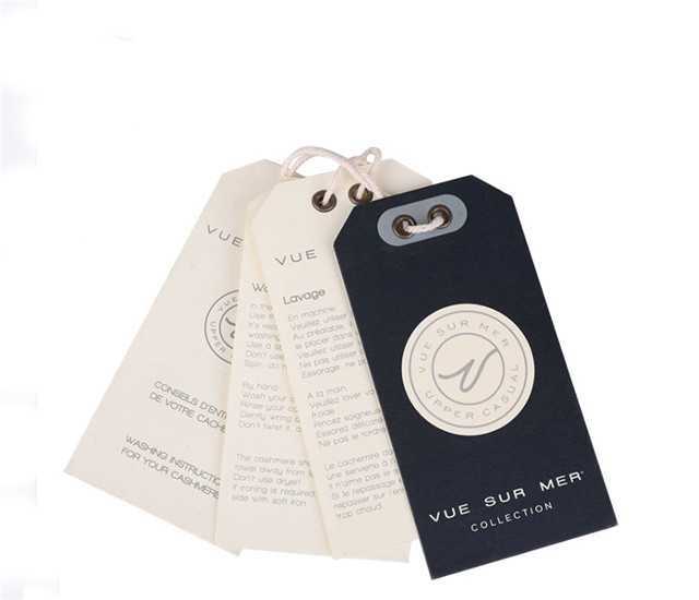 High Quality Customized Luxury Hang Tags for Garment Hangtag with Logo Printing 