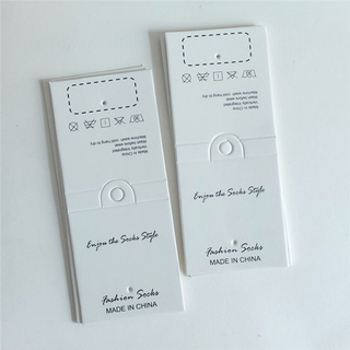 Socks Paper Card Tag Printing Cotton Socks English Socks Label Underwear Label