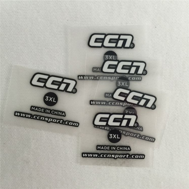 Rubber TPU Eco-friendly Translucent Soft Garment Washable Label Silicone Clothing Underwear Tags