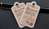 Luxury Matt Lamination Clothing Tags Custom Paper Labels Hang Tags 