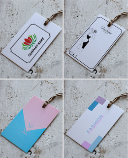 High-grade Clothing Paper Hangtag Clothing Label Trademark Shoes Certification Tags Customization