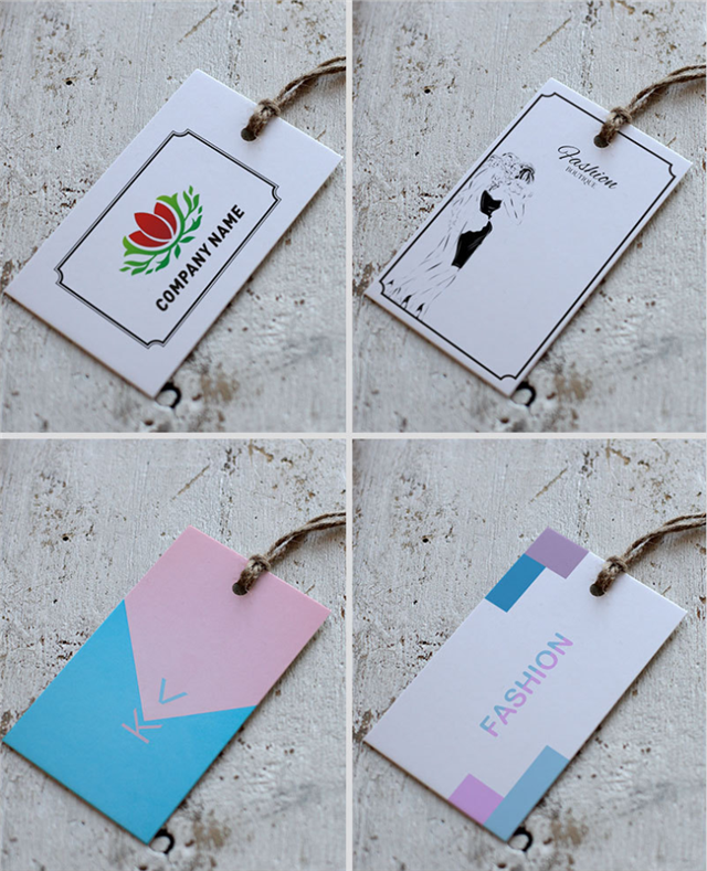High-grade Clothing Paper Hangtag Clothing Label Trademark Shoes Certification Tags Customization