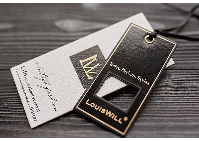 Manufacturers Direct High-grade Clothing Tag Customized Men's Wear Socks And Jeans Trademark Tag Customization