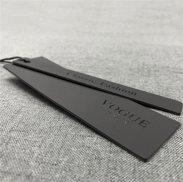 Black Luxury Brand Costume Bag Shoes Garment Accessories Clothing Hangtags