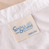 Custom 100% Natural Color Printing Cotton Neck Label for Baby Clothing,sewing on Neck Cotton Label 