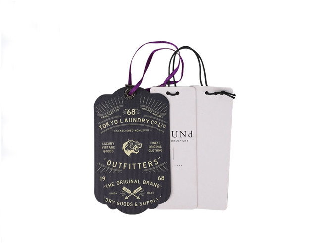 High Quality Customized Luxury Hang Tags for Garment Hangtag with Logo Printing 