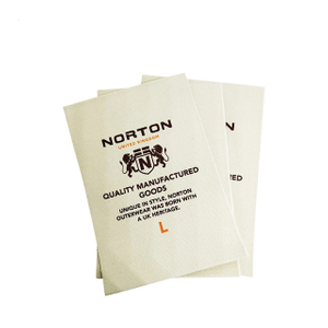 High Density Flat Silk Screen Printing Labels Garments Label For Cloth 