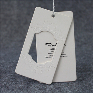 Design Wholesale Clothing Hang Tag Free Sample White Colorful Private Label Custom Fashion T Shirt Hang Tag