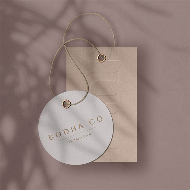 Custom Luxury Hang Tag Garment Paper Hangtag Textured Swing Tag For Clothing