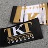 Silks fold woven tag custom costume clothes neck label fabric labels