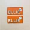 PVC Soft Drop Plastic Label Plastic Seal Fashion Orange Creative LOGO Trademark